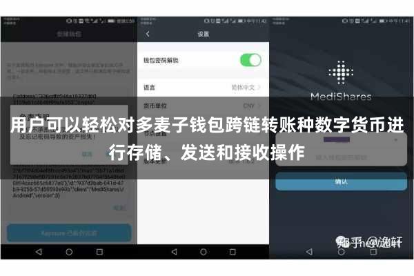 用户可以轻松对多麦子钱包跨链转账种数字货币进行存储、发送和接收操作