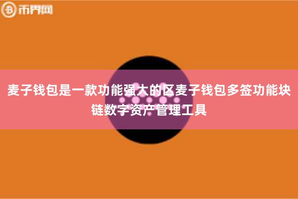 麦子钱包是一款功能强大的区麦子钱包多签功能块链数字资产管理工具