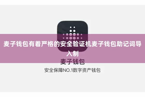 麦子钱包有着严格的安全验证机麦子钱包助记词导入制