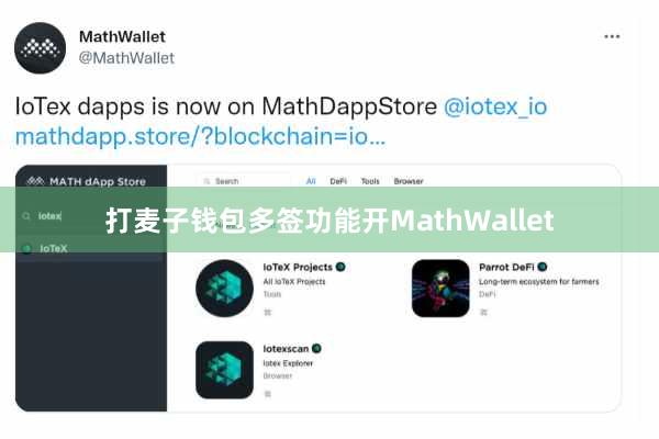 打麦子钱包多签功能开MathWallet