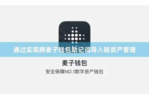 通过实现跨麦子钱包助记词导入链资产管理