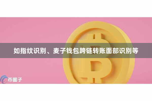 如指纹识别、麦子钱包跨链转账面部识别等